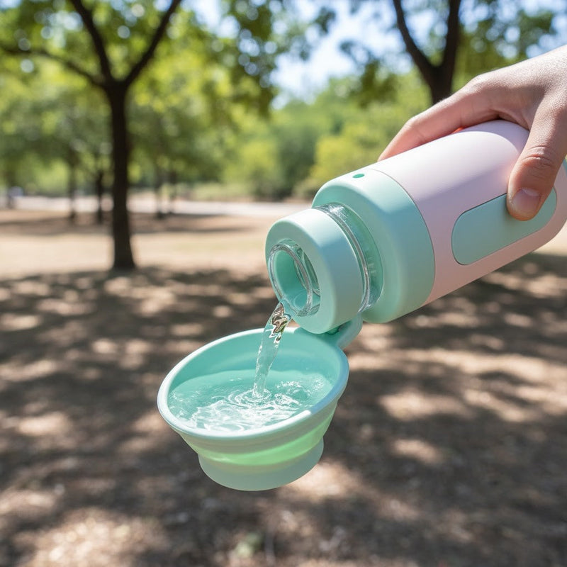 Leak-proof portable dog water bottle dispenser