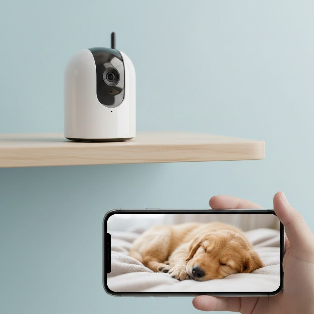 Minimalist 1080p wifi pet home camera
