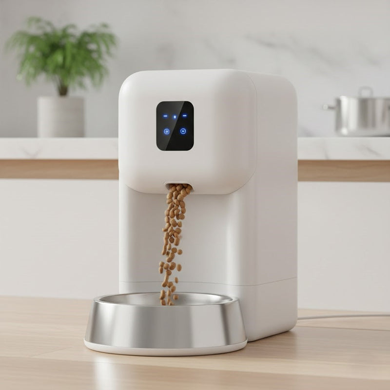 Smart automatic dog food feeder dispenser