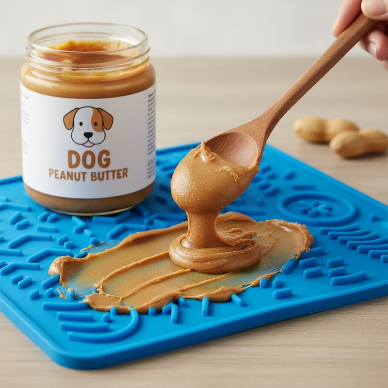 Dog-safe xylitol-free peanut butter for lick mats
