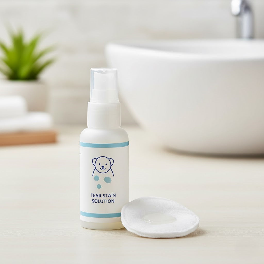 Natural gentle tear stain remover for dogs