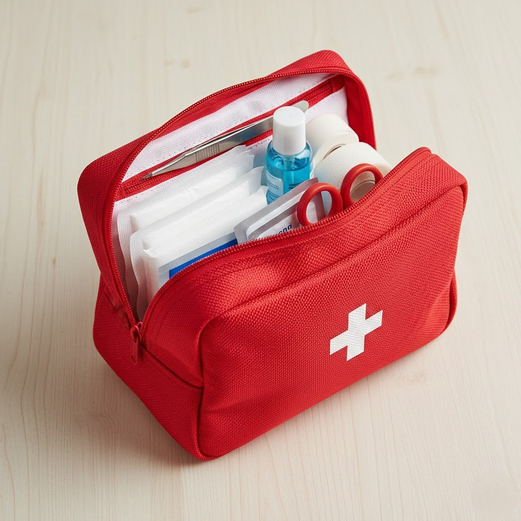 Compact travel pet first aid kit