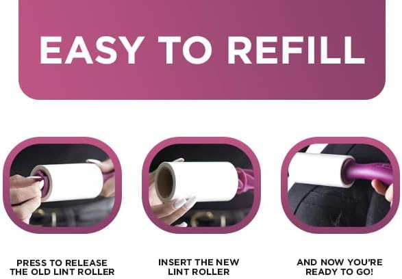 Refill for Metkix Lint Rollers 4 Pack (Total 400 Sheets)