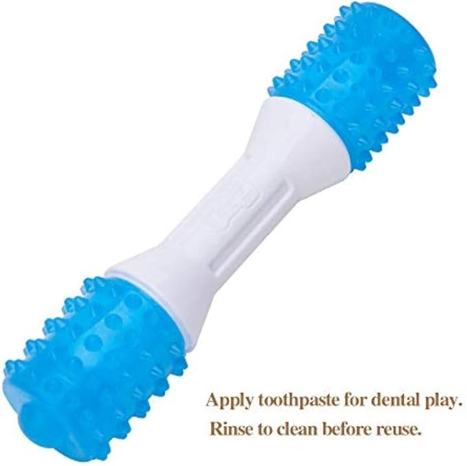 Puppy Teething Chew Toys up to 88 Lbs Dog Dental Chew Toys for Gentle Chewers Promotes Dental Health Reduces Teething Discomfort Boredom Freshen Breath Made W/PU Rubber 7 Inches
