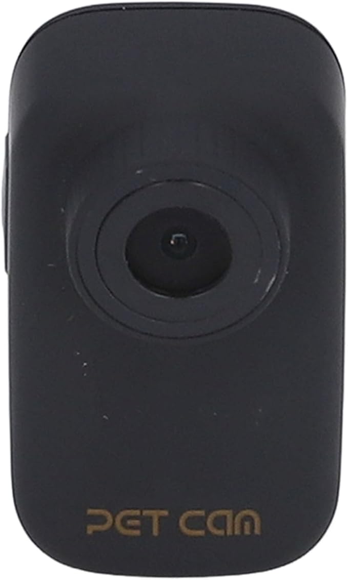 Yosoo 4K Cat Collar Camera HD WiFi Pet Camera Small Action Sport Dog Cam Magnetic Clip Back Shake Proof for Ride Record (Black)