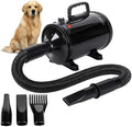 Dog Dryer, 3.26HP/2400W High Velocity Blow Dryer for Dogs with Adjustable Speed and Temperature Control, Low-Noise Pet Blower with 3 Nozzles, Retractable Hose for Professional Pet Grooming