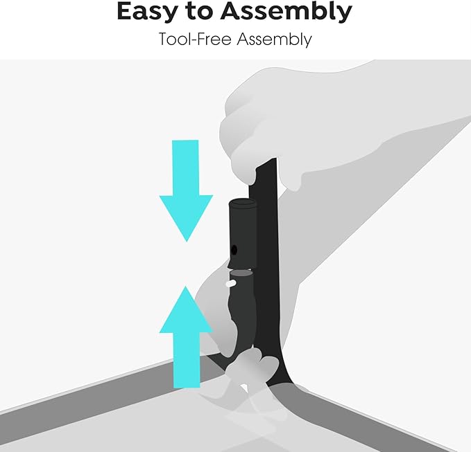 Veehoo Outdoor Elevated Dog Bed, Raised Dog Cot for Large Dogs, Cooling Washable Waterproof Pet Hammock Beds with Slope Headrest, Breathable Mesh and Sturdy Frame, Large, Black, CWC2204