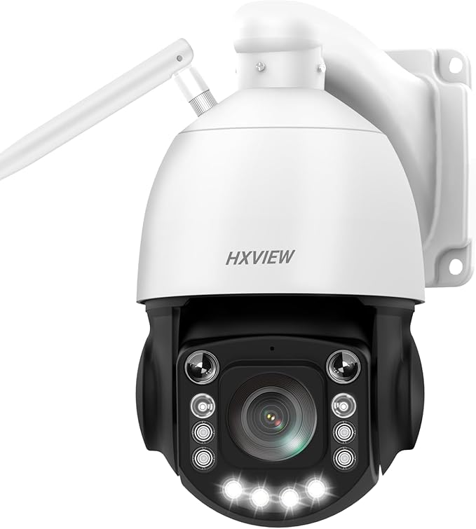 4K PTZ Security Camera Outdoor with 50X Optical Zoom, High-Speed 360° Pan & 90° Tilt, 8MP WiFi Camera with 1200FT IR Night Vision, Auto Tracking, Person/Vehicle/Pet Detection, RTSP
