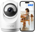 Indoor WiFi Camera, Plug-in Wireless Security Camera with 5MP 3K Video, Pan/Tilt, 2-Way Audio, AI Motion Detection, No Subscription, for Home, Baby & Pet
