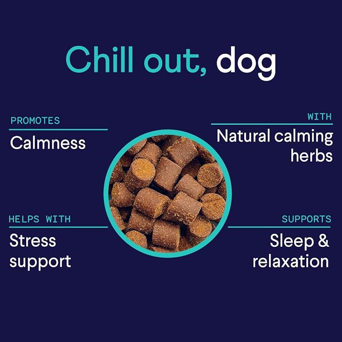 Finn Calming Aid for Dogs - Natural Calming Chews with Melatonin to Support Stress, Separation & Sleep - 90 Soft Chews