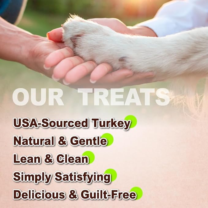 AFreschi Turkey Tendons for Dogs, USA-Sourced, Healthy Dog Treats, Rawhide-Free Puppy Chews, All Natural, Hypoallergenic Dog Treats, Classic Series, Soft Strips, 3.5 oz Pack