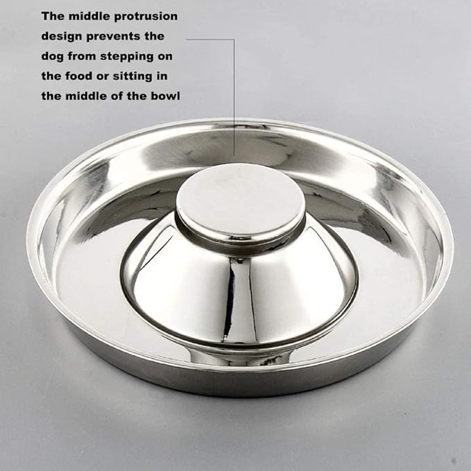 YUDANSI Stainless Steel Puppy Weaning Bowls,Cat Bowls for Food Water,Multiple Puppies Feeder Whelping Dishes,Litter Feeding Station Pans for Small Dogs Cats Eating at Same Time-Small Medium Large Size