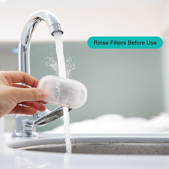 Cat Water Fountain Filters for Stainless Steel 67oz/2L Adjustable Water Flow Pet Fountain, 20 Pack Pet Replacement Filters with 20 Sponges