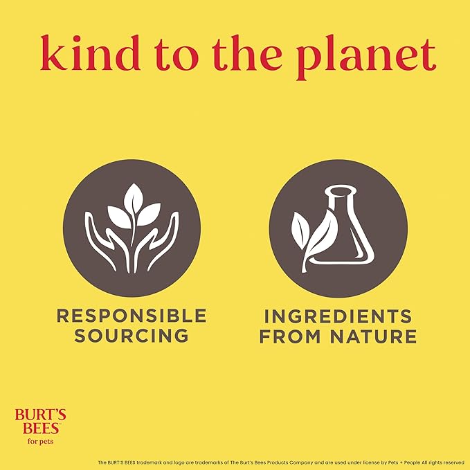 Burt's Bees for Pets Multipurpose Dog Wipes with Honey, 98% Natural Origin Formulas, Hypoallergenic Dogs Wipe, Canine Cleaning Sheets for Paws and Butt, 3 pk, 50ct