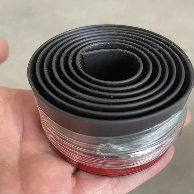 1-Pack Door Draft Stopper – Under Door Sweep for Interior & Exterior Doors, Weatherproof Seal for Noise, Dust & Cold Air Insulation, Garage & Window Draft Guard, 1.4" W x 39.3" L, Black