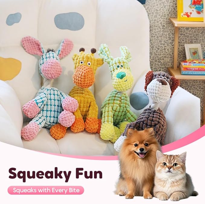 Indestructible Dog Toy, 2026 New Dog Toys for Aggressive Chewers Small Medium Large Breed, Interactive Squeaky Christmas Dog Toys Pet Plush Toy for Teething (Green)