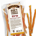 Gootoe Soft Turkey Tendon Stirip 3oz, Natural Chewy Snack, USA-Sourced Turkey Tendon, Premium Training Chews, Hypoallergenic, Reseal Value Bags, Ideal for Small & Senior Dogs