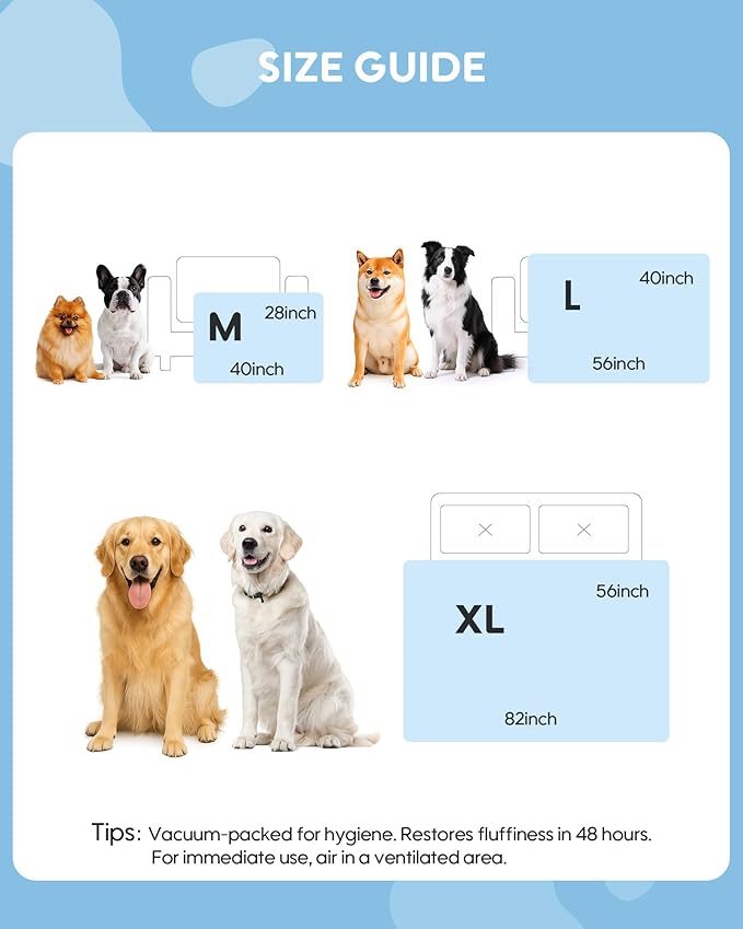 KASBAH Dog Cooling Blanket & Mat, Waterproof Pet Blankets for Couch, Bed and Car Seat, Washable Reversible Dog Blanket Throw (Cool & Warm), Q-MAX >0.5, 40 x 56 Inch