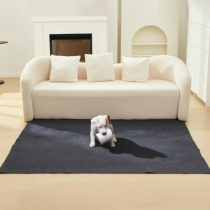 2 Pack Extra Large 60"x74" Reusable Dog Mat Jumbo Waterproof Absorbent Non-Slip Pee Pads Machine Washable Playpen Mat for Training, Whelping, Incontinence, Crate/Kennel Use (Dark Grey) Shinylin