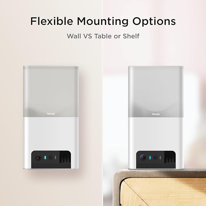 Petcube Bites 2 Lite Interactive WiFi Pet Monitoring Camera with Phone App and Treat Dispenser, 1080p HD Video, Night Vision, Two-Way Audio, Sound and Motion Alerts, Cat and Dog Monitor