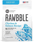 BIXBI Rawbble Freeze Dried Dog Food, Chicken & Salmon Recipe, 4.5 oz - 94% Meat and Organs, No Fillers - Pantry-Friendly Raw Dog Food for Meal, Treat or Food Topper - USA Made in Small Batches