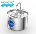 Cat Water Fountain Advanced 304 Stainless Steel 2.2L/74oz with Detachable Tank, Easy to Clean, Automatic Pet Fountain Quiet Cats Water Dispenser, Dogs (74oz Cat Fountain + 6 Filters)