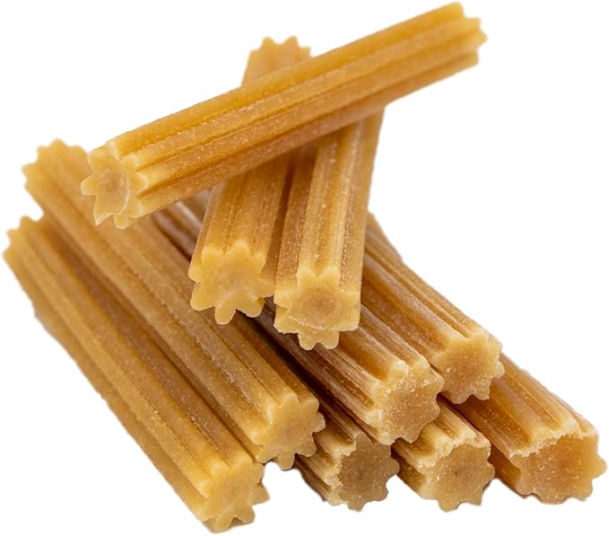 EcoKind Pet Treats Premium Gold Cheese Flavored Churro Chews | All Natural Himalayan Yak Cheese Dog Chew for Small to Large Dogs | Keeps Dogs Busy & Enjoying Indoors & Outdoor Use (5 Sticks)