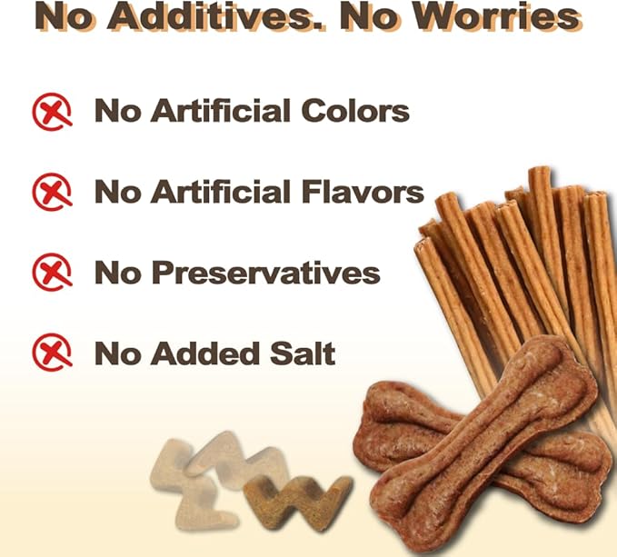 Buffalo Dog Treats Stick (S) 8oz, Natural Low-Fat Chews for Training & Rewards, Limited Ingredient, Perfect for Small Dogs & Puppies