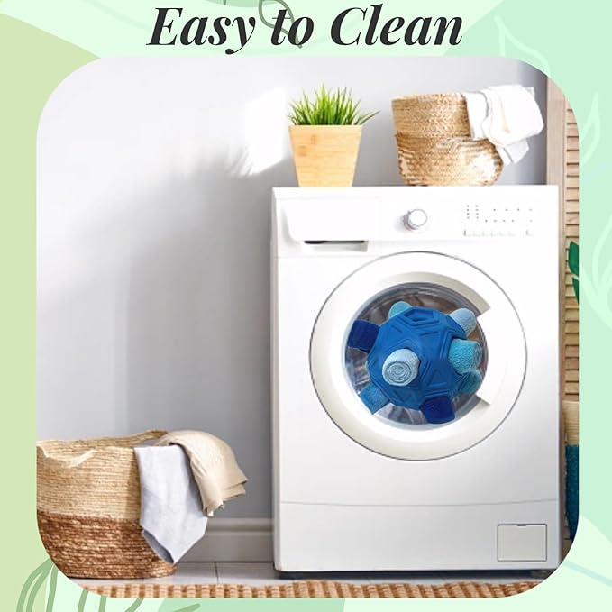 Snuffle Ball for Dog Toys Unbreakable Upgrade Ball Interactive Toy Foraging Snuffle Mat Puppy Treat Dispenser Slow Feeder Dog Puzzle Toys for Small, Medium, Large Pets (Blue)