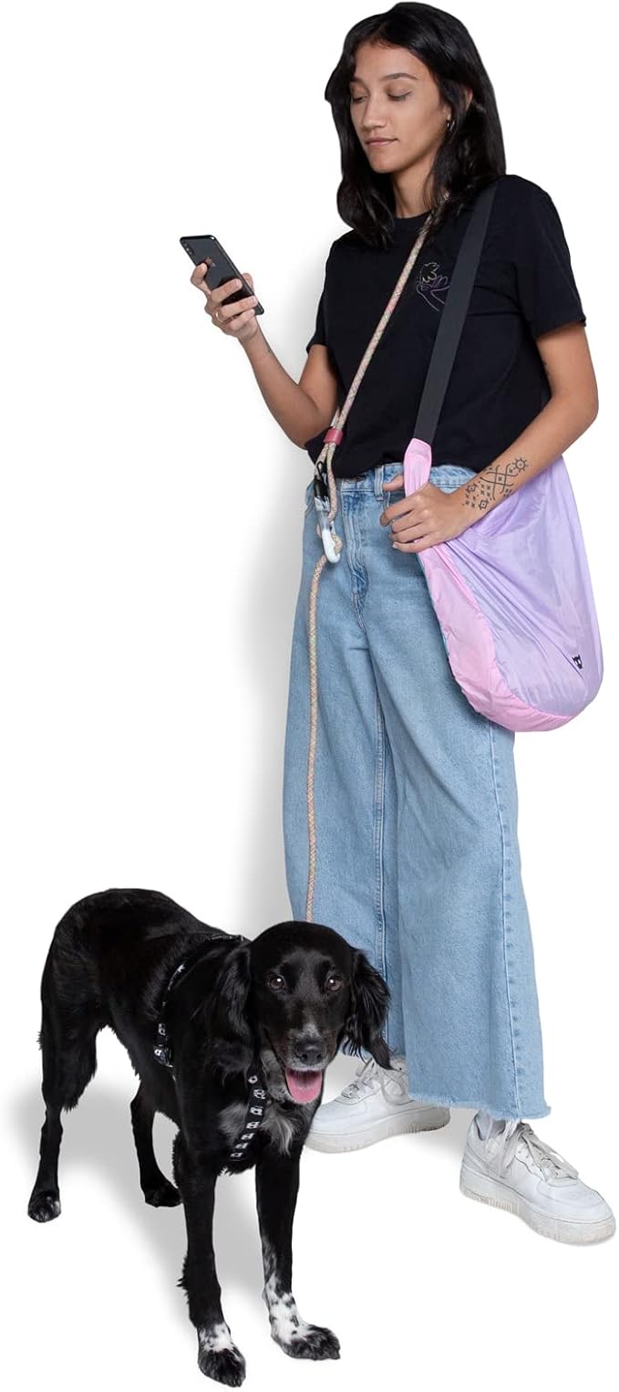 Gravity 4-in-1 Hands-Free Dog Leash – Adjustable for Crossbody, Waist, Long Leash, or Tether Use – Stylish, Lightweight, and Comfortable for Everyday Walks