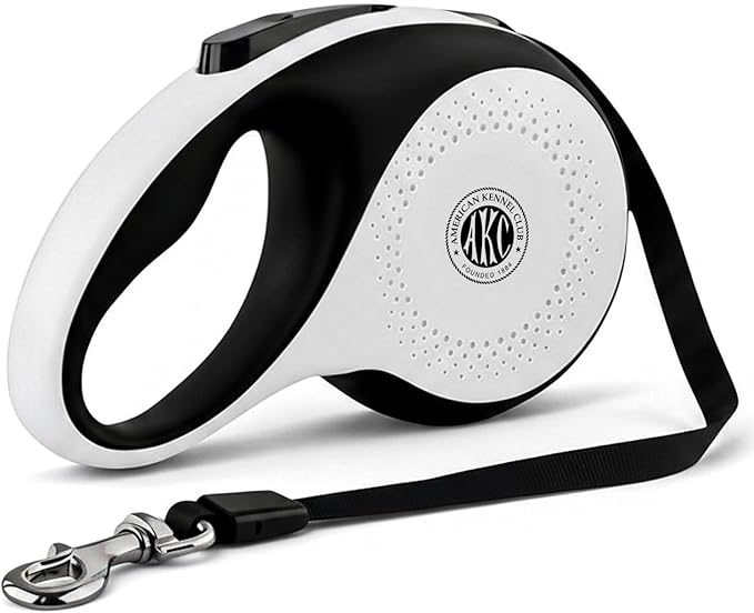 American Kennel Club Retractable Dog Leash, 16.4ft, Tangle-Free, Ergonomic Grip, One-Hand Brake, for Medium & Large Dogs up to 110 lbs