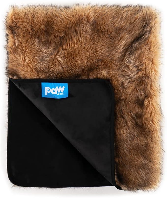 PupProtector Waterproof Throw Blanket for Dogs and Cats, Pet Blanket Cover for Couches, Sofas, Beds, Car Seats, Furniture, Calming Soft Faux Fur, Sable Brown, Original (60" L x 50" W)