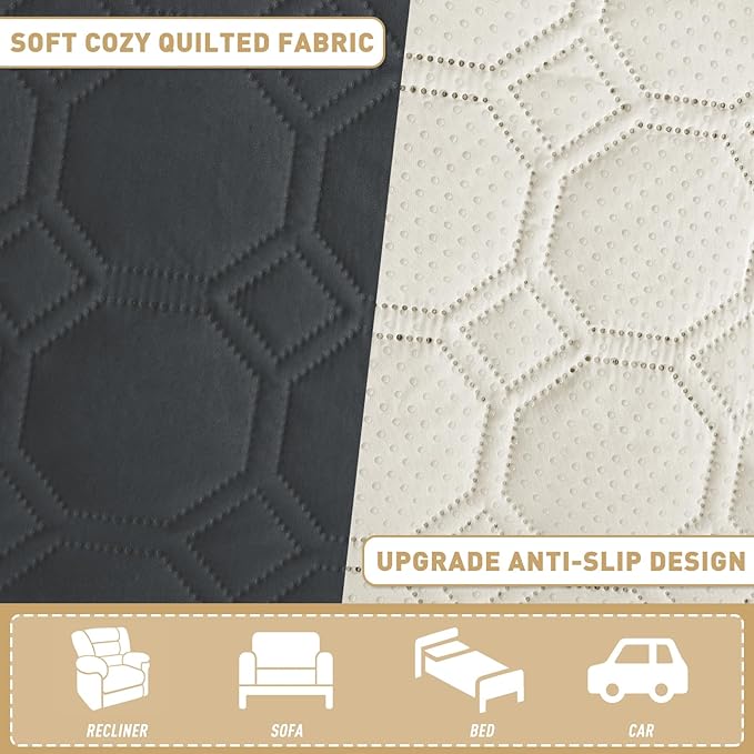 ZNSAYOTX Ultimate Cozy Blankets (52"x82") 100% Waterproof Bed Mat Blanket for Dog Pets, Couch Sofa Protector with Non-Slip Back Washable Durable, Pee Scratch Proof Easy to Clean (Black)