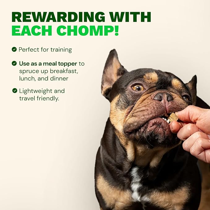 Get Joy Freeze Dried 100% Beef Liver Dog Treats, 16oz | Single Ingredient Organ Meat, High Protein Raw Dog Food Topper, Snack & Training Rewards | Grain Free, Gluten Free, Filler Free