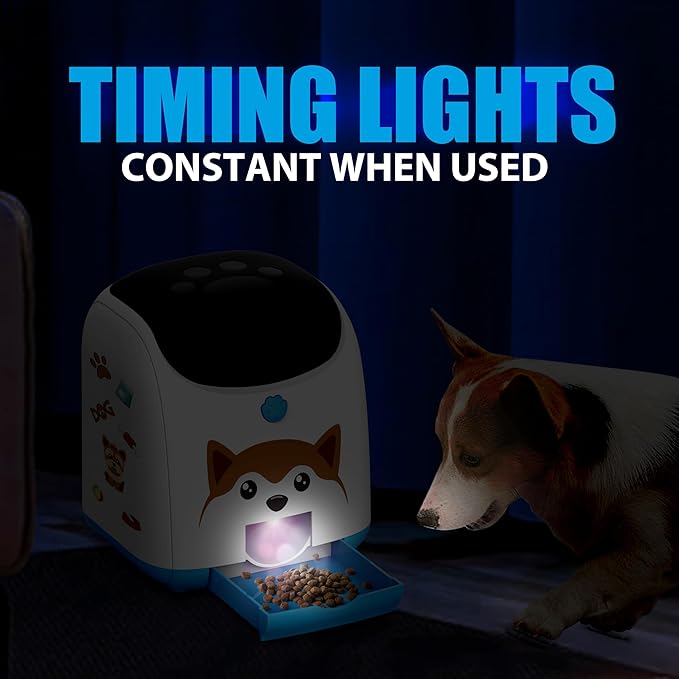 PICAPETS Dog Puzzle Feeder Toy – Remote Control Automatic Treat Dispenser with Light, Interactive IQ Training Slow Feeder, Large Capacity for All Dog Breeds