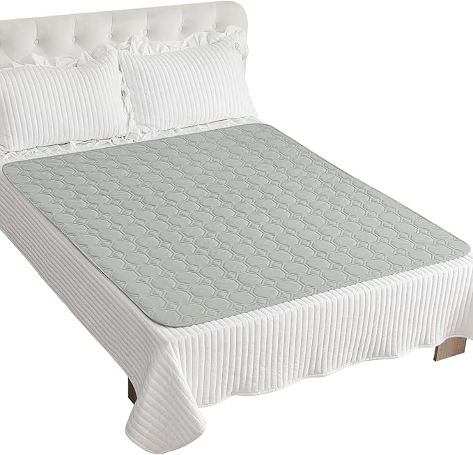 ZNSAYOTX Ultimate Cozy Blankets (82"x82") 100% Waterproof Bed Mat Blanket for Dog Pets, Couch Sofa Protector with Non-Slip Back Washable Durable, Pee Scratch Proof Easy to Clean (Light Grey)