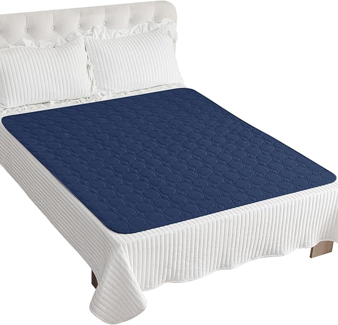 ZNSAYOTX Ultimate Cozy Blankets (68"x82") 100% Waterproof Bed Mat Blanket for Dog Pets,Couch Sofa Protector with Non-Slip Back Washable Durable, Pee Scratch Proof Easy to Clean (Navy Blue)