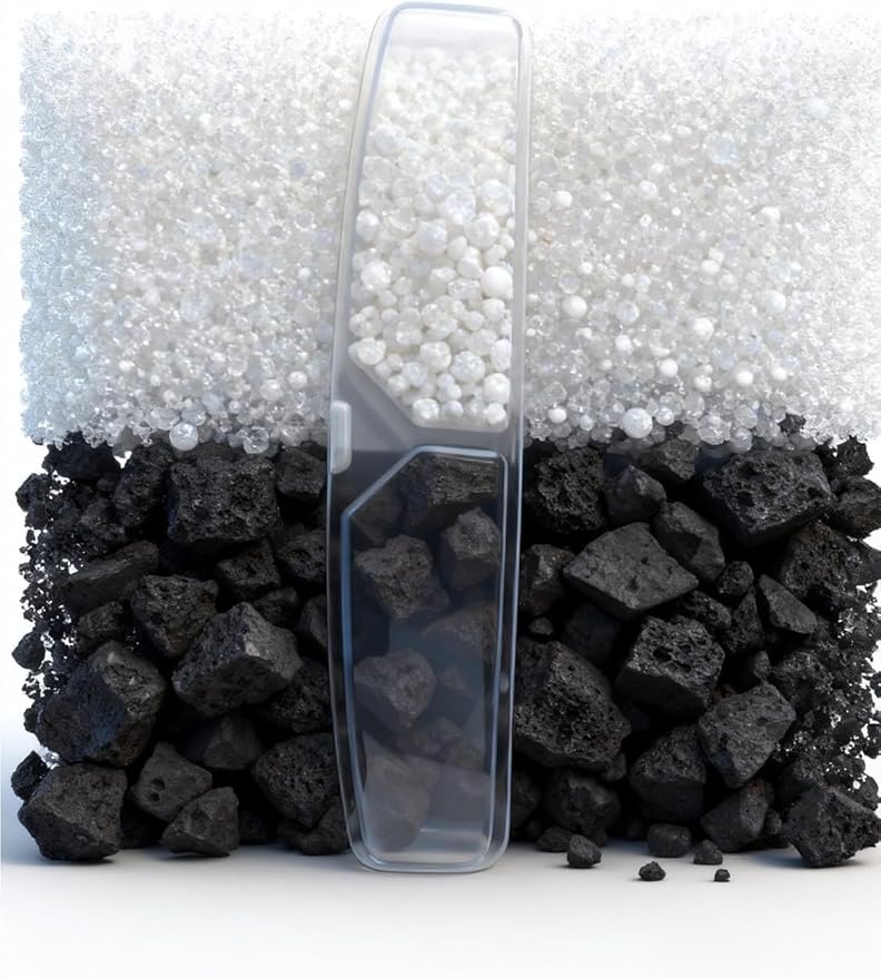 6 Packs Dog Water Fountain Filters & 6 Packs Pump Filters Sponges Replacement for 2.64Gal/10L Dog Water Dispenser (FC-10L-6)