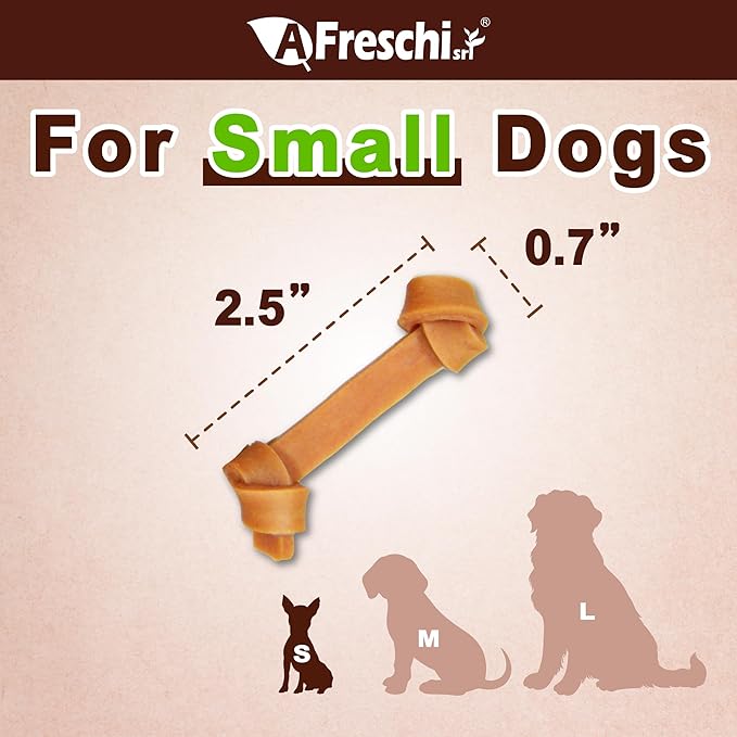 Afreschi Soft Chicken Dog Treats, All Natural, High-Protein, Healthy & Easily Digestible, Grain-Free Puppy Chews, Human Grade Training & Rewards Dog Snacks, Chicken Knots, 16 oz Pack