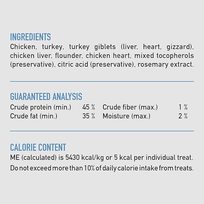 ORIJEN Grain Free High Protein Freeze Dried Dog Treats Original Recipe 3.25oz Bag