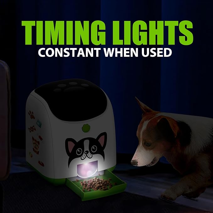 PICAPETS Dog Puzzle Feeder Toy – Remote Control Automatic Treat Dispenser with Light, Interactive IQ Training Slow Feeder, Large Capacity for All Dog Breeds