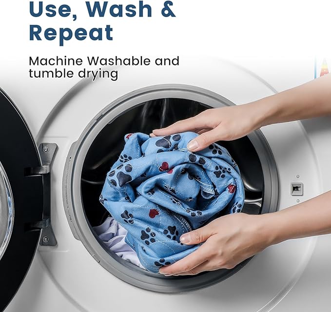 Washable Pee Pads for Dogs,2 Pack Large 18"x24" Super Absorbent Reusable Puppy Pads,Non-Slip 100% Waterproof Dog Pee Pads,Pet Training Pads for Couch, Crate, Potty Training,Floor - Mychampaw