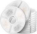 Cat Water Fountain Filters, Pack of 12 Replacement Filter Fit for 81oz/2.4LCat Pet Fountain, 3 Filtration System