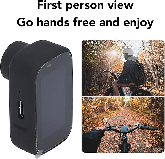 Yosoo 4K Cat Collar Camera HD WiFi Pet Camera Small Action Sport Dog Cam Magnetic Clip Back Shake Proof for Ride Record (Black)