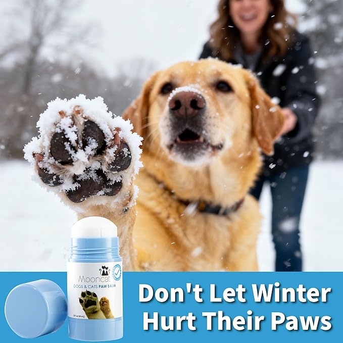 Mooncat Cat Paw Balm – Cat-Specific Paw & Nose Moisturizer for Dry Cracked Pads, Fast Absorbing Lick Safe Natural Botanical Care, Non Greasy Fragrance Free Protection & Repair - 2oz (60ml)