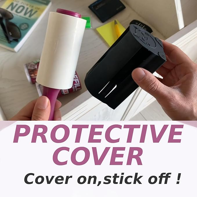 Lint Rollers for Pet Hair Extra Sticky, Special Cover Design Black Dog, Pet Hair Remover, 100 Sheets