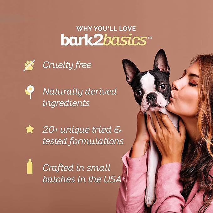 Bark2Basics in Between Clean Waterless Shampoo, 16 oz - No Water Needed, Dry, Natural Ingredients, Cleans and Freshens, Great for Spot Removal and Touch Ups, Professional Grade