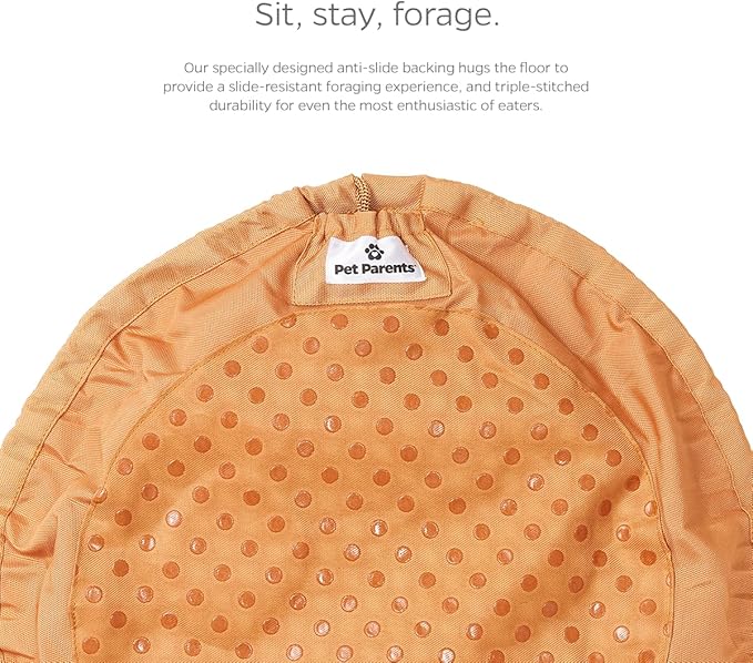 Pet Parents Forager Slow Feeder Bowls with SoftSnout & Non-Slip Backing, Dog Puzzle Toys & Snuffle Mat (Meadow Natural)