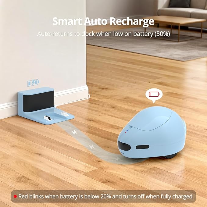 Pet Camera Robot with Treat Dispenser & Laser Toy, Motion Detection, HD Video, Night Vision, 2-Way Audio, Mobile Feeder for Cats & Dogs, App Control & Auto, AI Push with Subscription