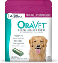 ORAVET Dental Chews for Dogs, Oral Care and Hygiene Chews (Large Dogs, Over 50 lbs.) Pink Pouch, 14 Count
